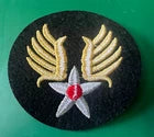 USAAF FELT SHOULDER PATCH W/GOLD AND SILVER WIRE THREAD