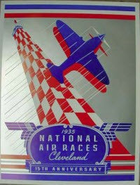 1935 NATIONAL AIR RACES 15TH ANNIVERSARY POSTER