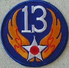 13TH AIR FORCE PATCH