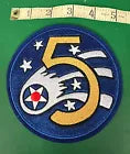 5TH ARMY AIR FORCES A-2 JACKET BREAST PATCH 5 INCH