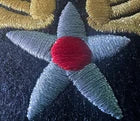 USAAF FELT SHOULDER PATCH W/GOLD AND SILVER WIRE THREAD