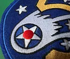 5TH ARMY AIR FORCES A-2 JACKET BREAST PATCH 5 INCH