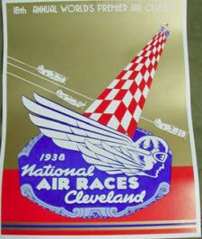 1938 NATIONAL AIR RACES 18TH ANNUAL POSTER