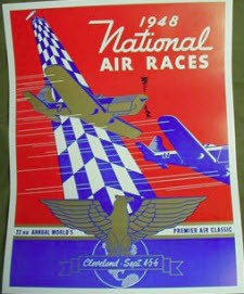1948 NATIONAL AIR RACES 22ND ANNUAL POSTER