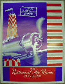 1949 NATIONAL AIR RACES CLEVELAND POSTER