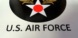 U.S. AIR FORCE P-SERIES HELMET DECAL W/BLACK LETTERING